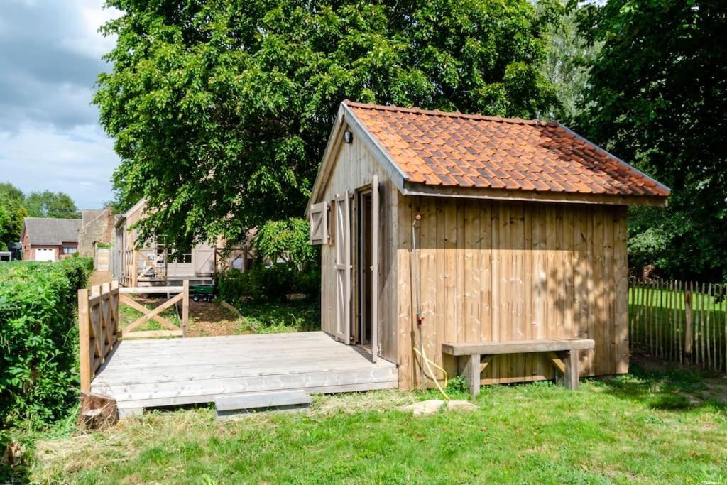 La Cabane Du Cerf Et Son Sauna Attre Exterior photo